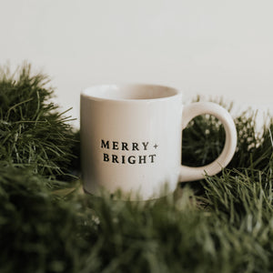 
            
                Load image into Gallery viewer, Merry &amp;amp; Bright Stoneware Coffee Mug
            
        