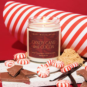 
            
                Load image into Gallery viewer, Candy Cane and Cocoa Soy Candle
            
        